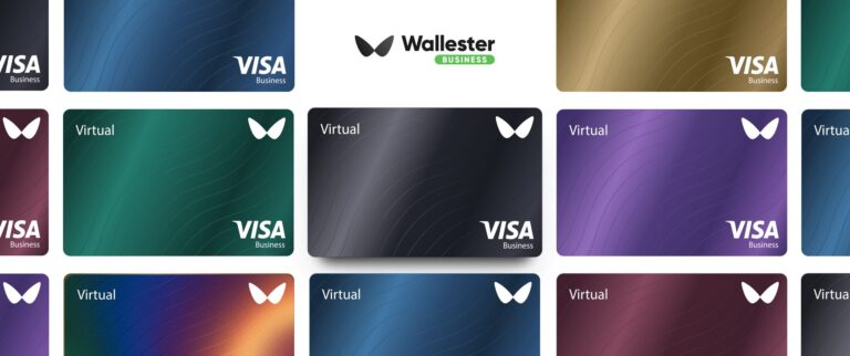 Carte aziendali illimitate Visa con il conto business gratuito di Wallester