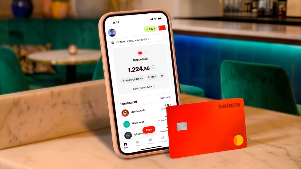 Satispay_ Carta di debito Red senza abbonamento